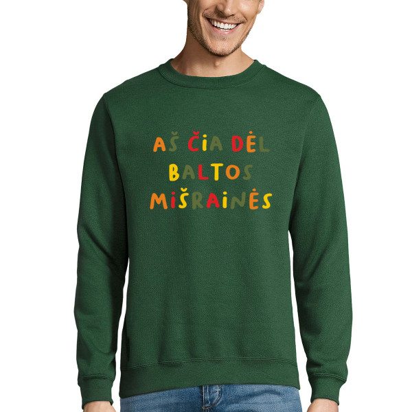 Džemperis "Aš čia dėl baltos mišrainės" (be kapišono)