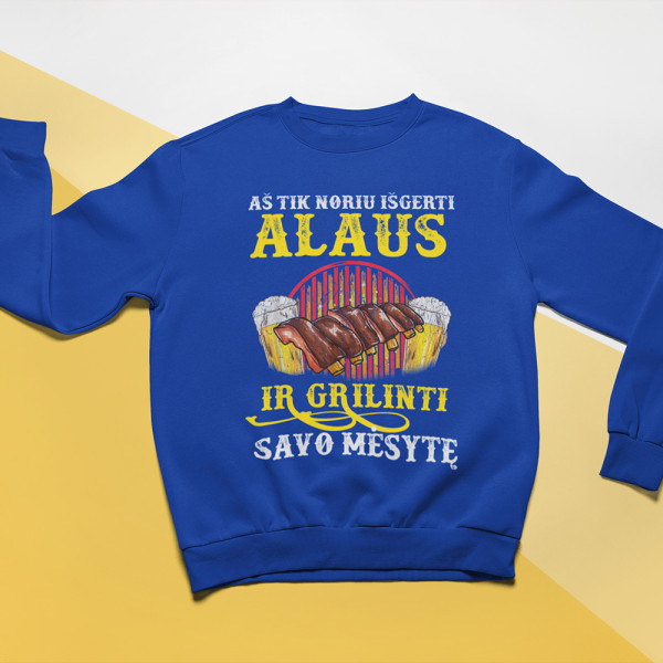 Džemperis "Aš tik noriu išgerti ir grilinti" (be kapišono)
