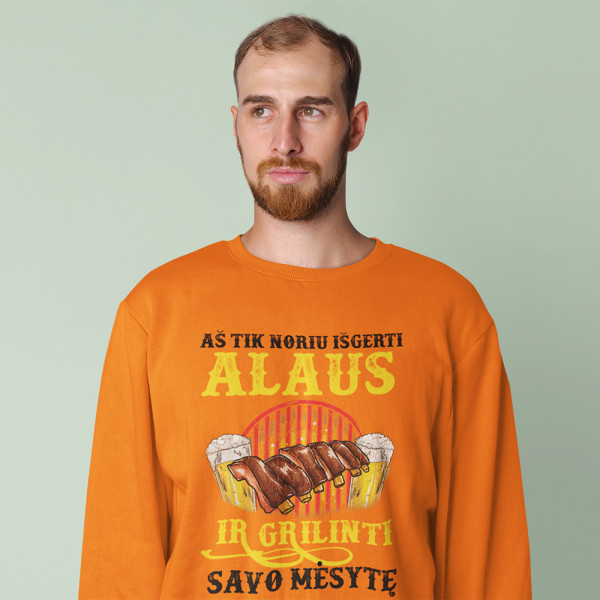 Džemperis "Aš tik noriu išgerti ir grilinti" (be kapišono)