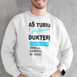Džemperis "Aš turiu gražiausią dukterį" (be kapišono)