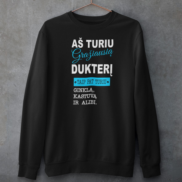 Džemperis "Aš turiu gražiausią dukterį" (be kapišono)