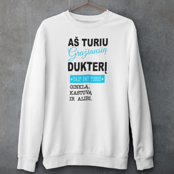 Džemperis "Aš turiu gražiausią dukterį" (be kapišono)