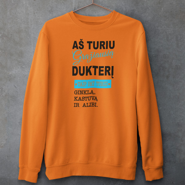 Džemperis "Aš turiu gražiausią dukterį" (be kapišono)