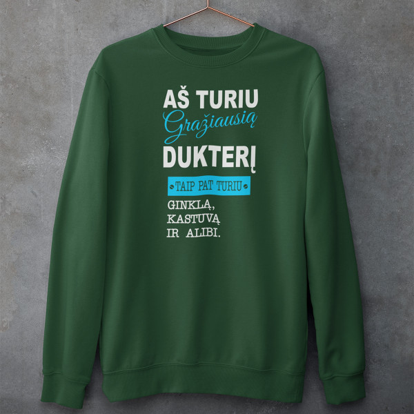Džemperis "Aš turiu gražiausią dukterį" (be kapišono)