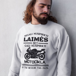 Džemperis "Galiu nusipirkti motociklą" (be kapišono)