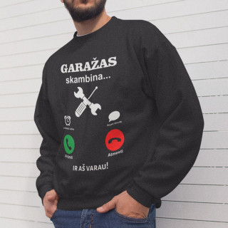 Džemperis "Garažas skambina" (be kapišono)
