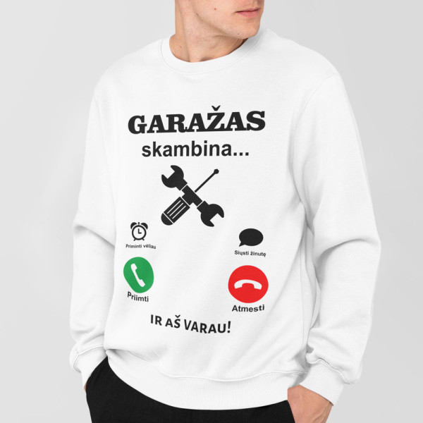 Džemperis "Garažas skambina" (be kapišono)
