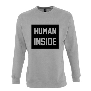 Džemperis "Human inside" (be kapišono)