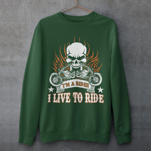 Džemperis "I'm a rider" (be kapišono)