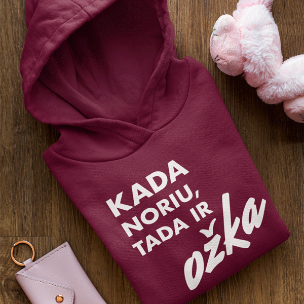 Džemperis "Kada noriu, tada ir OŽKA"