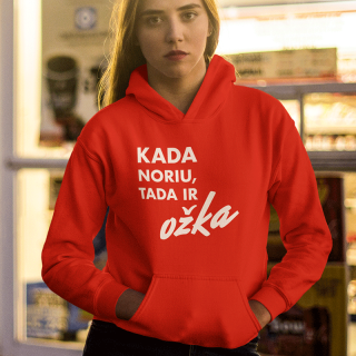 Džemperis "Kada noriu, tada ir OŽKA"
