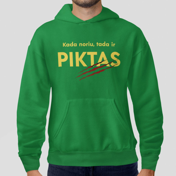 Džemperis "Kada noriu, tada ir piktas" Džemperis "Kada noriu, tada ir piktas"