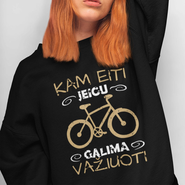 Džemperis "Kam eiti, jei galima važiuoti" (be kapišono)