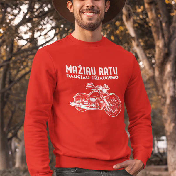 Džemperis "Mažiau ratų" (be kapišono)