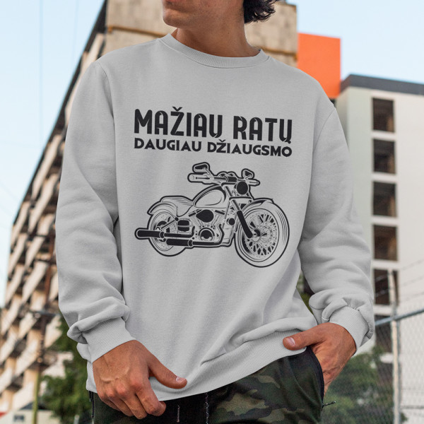 Džemperis "Mažiau ratų" (be kapišono)