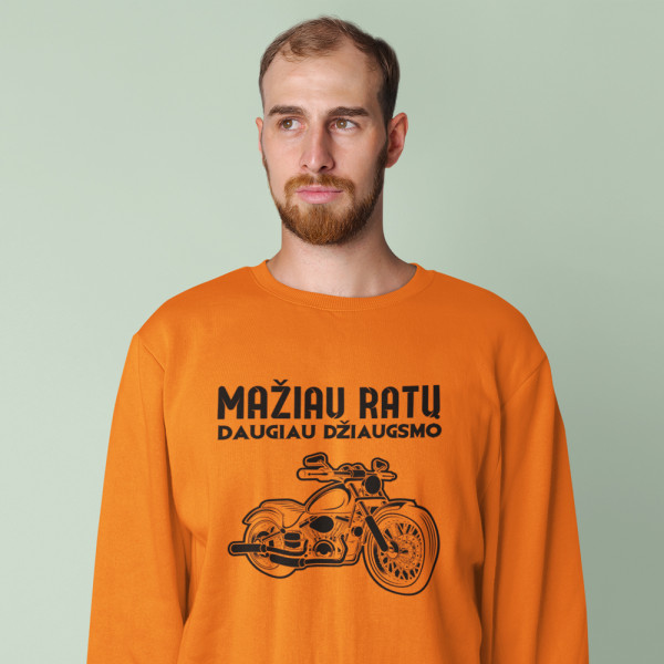 Džemperis "Mažiau ratų" (be kapišono)