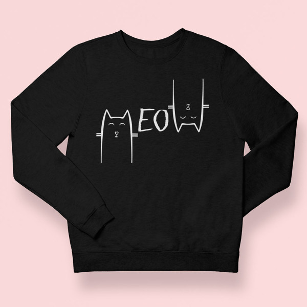 Džemperis "MEOW" (be kapišono)