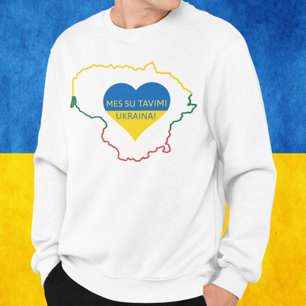 Džemperis "Mes su tavimi, Ukraina!" (be kapišono) Džemperis "Mes su tavimi, Ukraina!" (be kapišono)