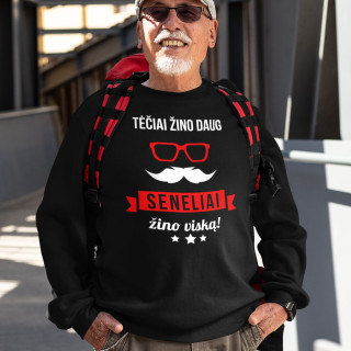 Džemperis "Seneliai žino viską" (be kapišono)