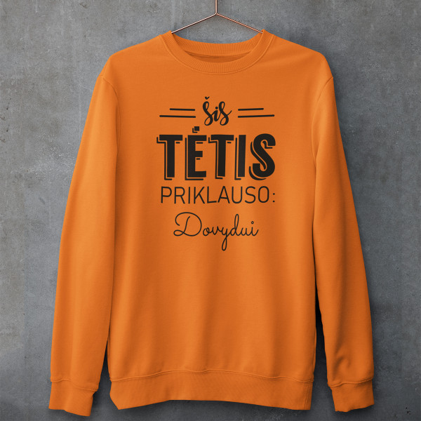 Džemperis "Šis tėtis priklauso" su pasirinktu vardu (be kapišono)