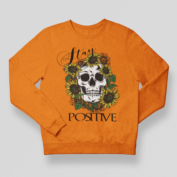 Džemperis "Stay positive" (be kapišono)