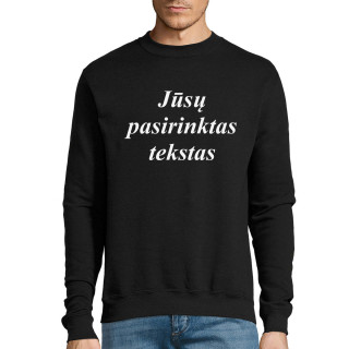 Džemperis su Jūsų pasirinktu užrašu (be kapišono)