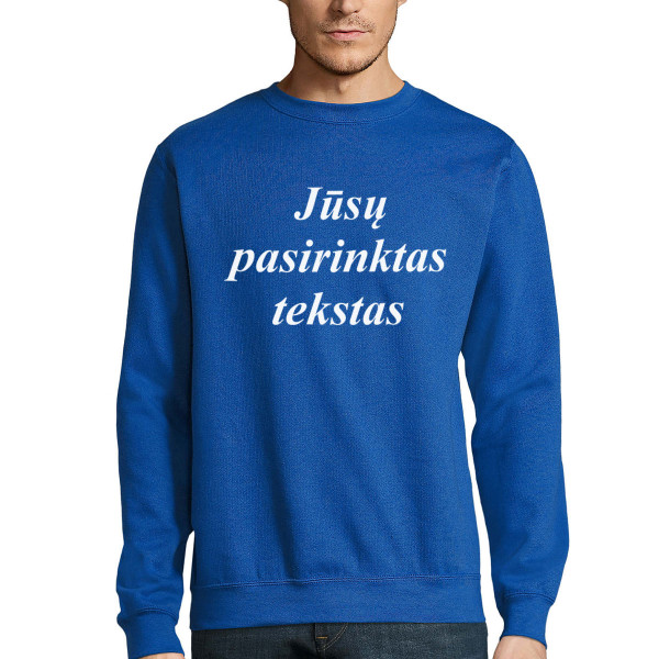 Džemperis su Jūsų pasirinktu užrašu (be kapišono)