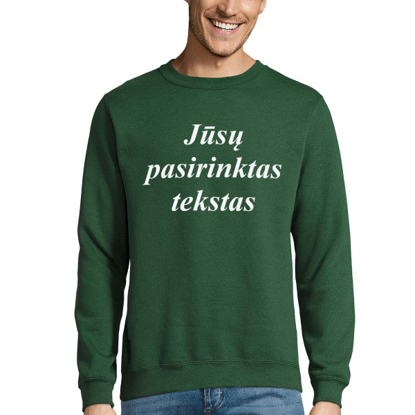 Džemperis su Jūsų pasirinktu užrašu (be kapišono)
