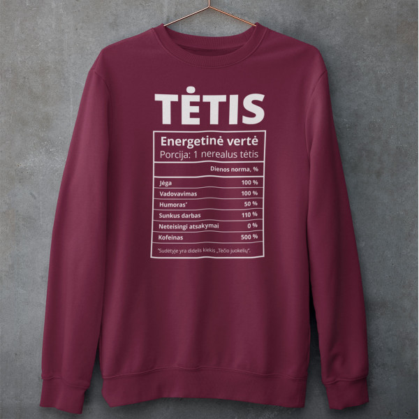 Džemperis "Tėčio sudėtis" (be kapišono)