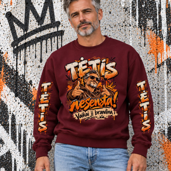 Džemperis "Tėtis nesensta!" (be kapišono)