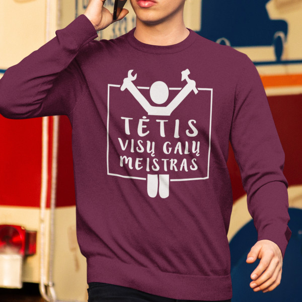 Džemperis "Tėtis - visų galų meistras" (be kapišono)