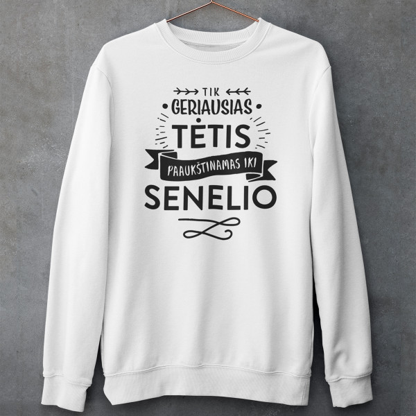 Džemperis "Tik geriausias tėtis paaukštintas iki senelio" (be kapišono)