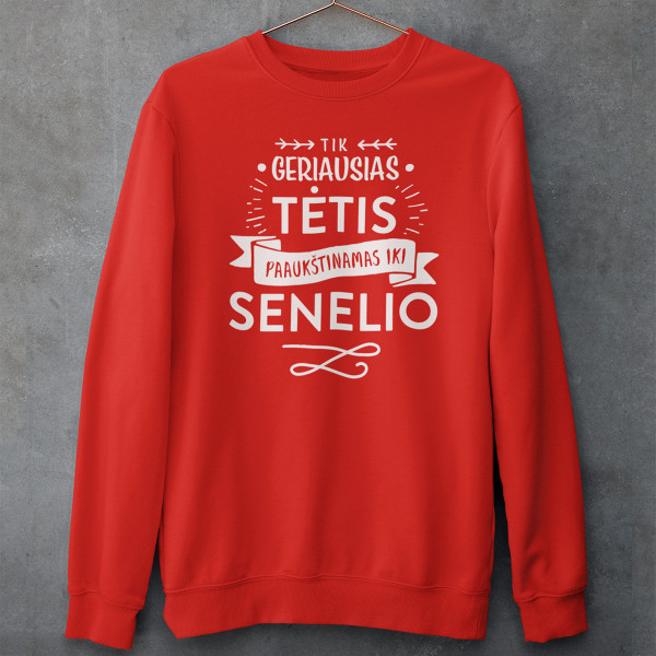Džemperis "Tik geriausias tėtis paaukštintas iki senelio" (be kapišono)