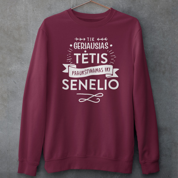 Džemperis "Tik geriausias tėtis paaukštintas iki senelio" (be kapišono)