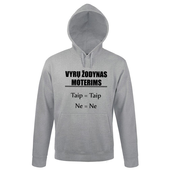 Džemperis "Vyrų žodynas moterims" Džemperis "Vyrų žodynas moterims"