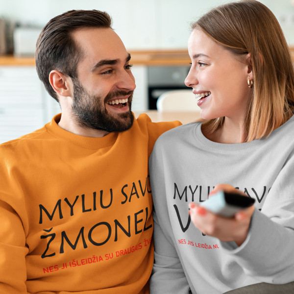Džemperių komplektas "Myliu, nes..." (be kapišono) Džemperių komplektas "Myliu, nes..." (be kapišono)
