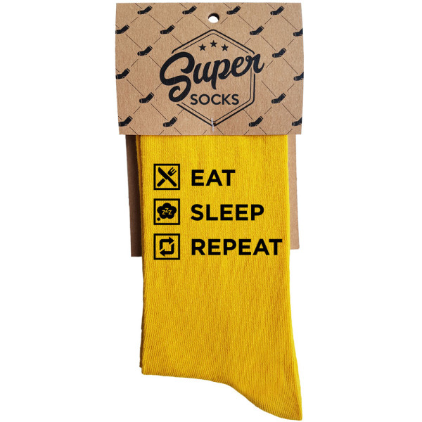 Kojinės "Eat. Sleep. Repeat" Kojinės "Eat. Sleep. Repeat"