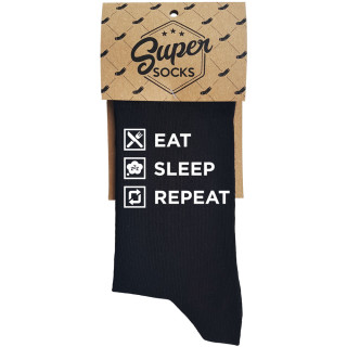 Kojinės "Eat. Sleep. Repeat"