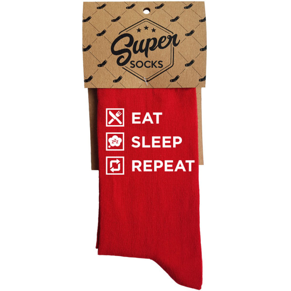 Kojinės "Eat. Sleep. Repeat" Kojinės "Eat. Sleep. Repeat"