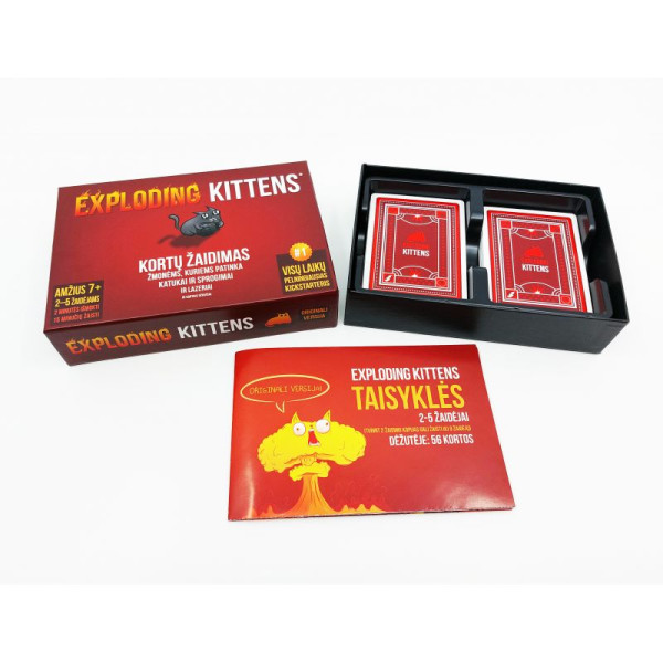 Stalo žaidimas "Exploding Kittens" (lietuvių - anglų) Stalo žaidimas "Exploding Kittens" (lietuvių - anglų)