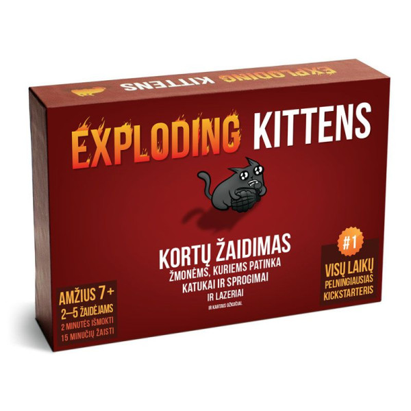 Stalo žaidimas "Exploding Kittens" (lietuvių - anglų) Stalo žaidimas "Exploding Kittens" (lietuvių - anglų)