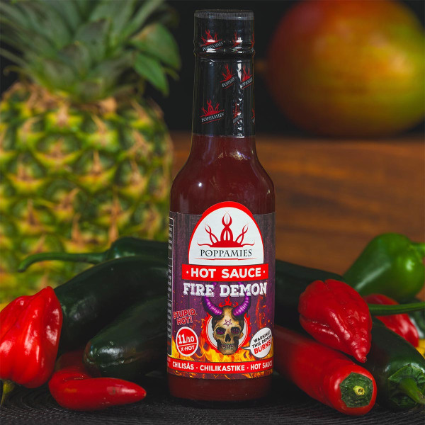 Aštriausias Poppamies padažas "Fire Demon", 150ml. Aštriausias Poppamies padažas "Fire Demon", 150ml.