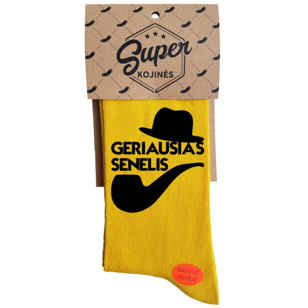 Kojinės "Geriausias senelis" Kojinės "Geriausias senelis"