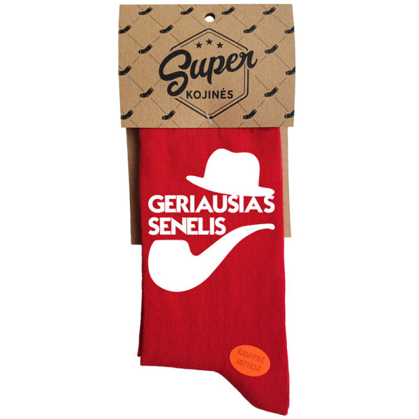 Kojinės "Geriausias senelis" Kojinės "Geriausias senelis"