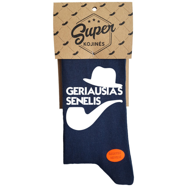 Kojinės "Geriausias senelis" Kojinės "Geriausias senelis"