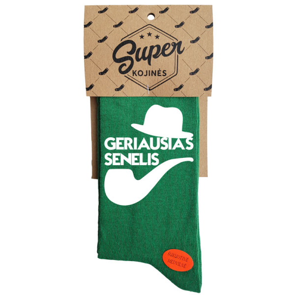 Kojinės "Geriausias senelis" Kojinės "Geriausias senelis"