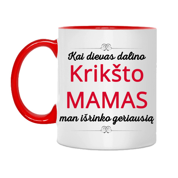 Puodelis "Geriausia Krikšto Mama" Puodelis "Geriausia Krikšto Mama"