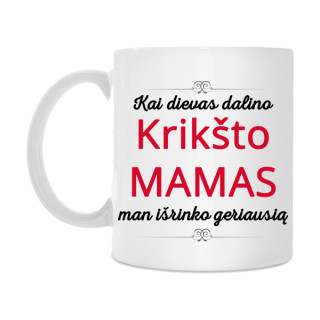Puodelis "Geriausia Krikšto Mama"