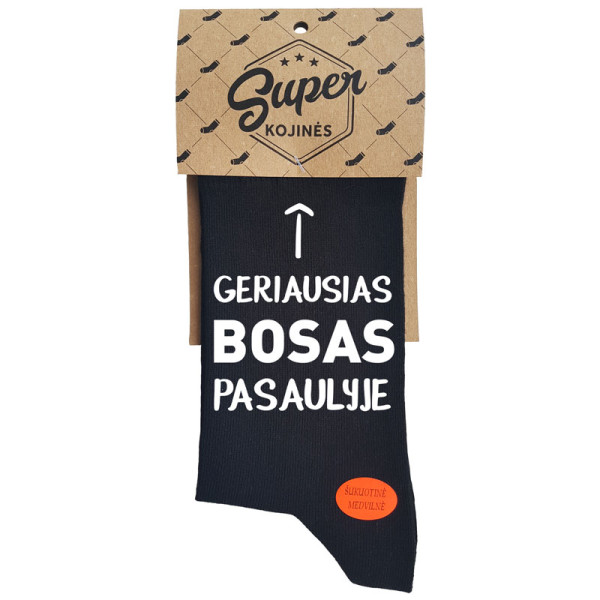 Kojinės "Geriausias bosas pasaulyje" Kojinės "Geriausias bosas pasaulyje"