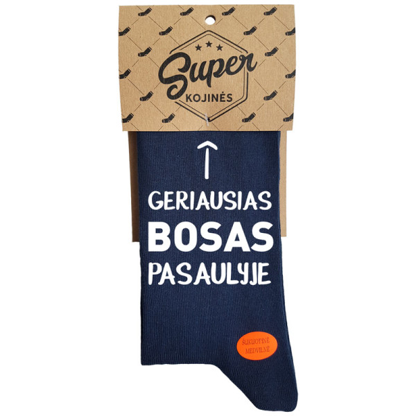 Kojinės "Geriausias bosas pasaulyje" Kojinės "Geriausias bosas pasaulyje"